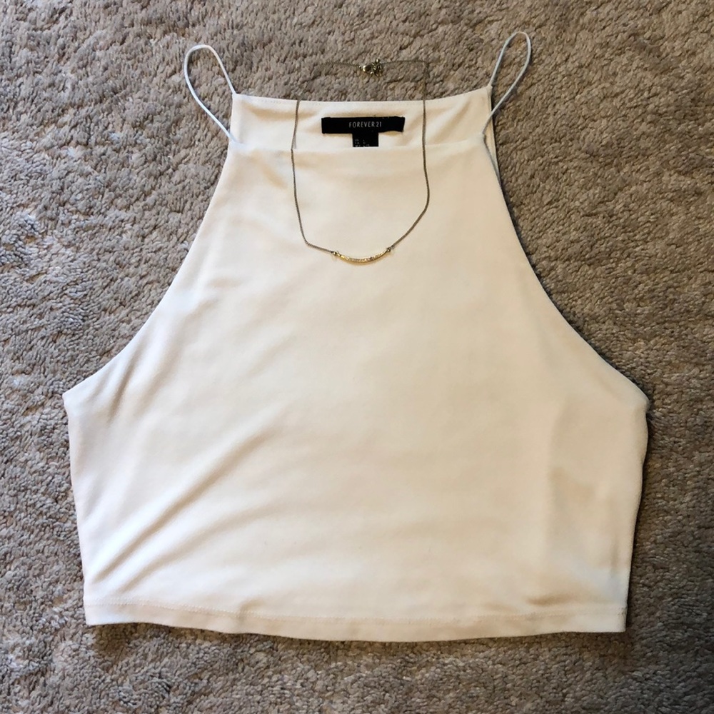 High neck crop top
